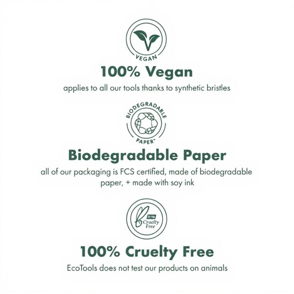 EcoTools Blush et Surbrillance Pinceaux Maquillage Naturel