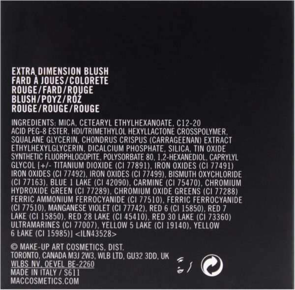 Blush MAC Extra Dimension Hushed Teint Beauté Femme-6