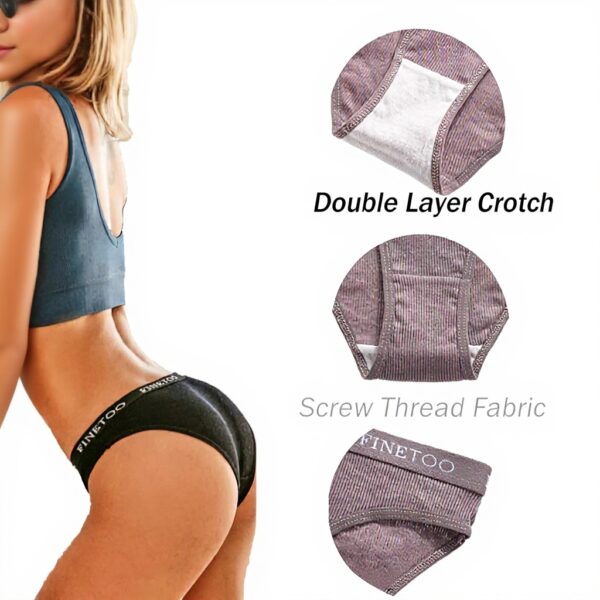 Slips coton femmes FINETOO culottes respirantes lot 10