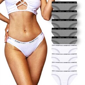 Slips coton femmes FINETOO culottes respirantes lot 10