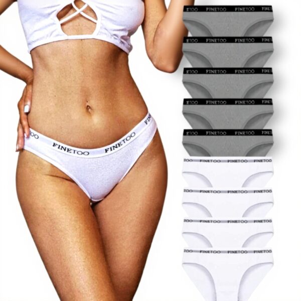 Slips coton femmes FINETOO culottes respirantes lot 10