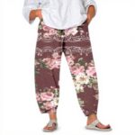 Pantalon Palazzo Femme Léger Coton Tezenis Blanc Dété