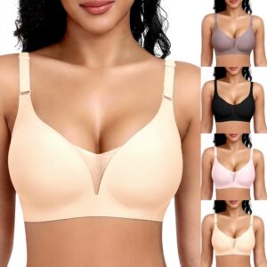 Soutien-gorge sans armature Gkojhj dentelle confort femme