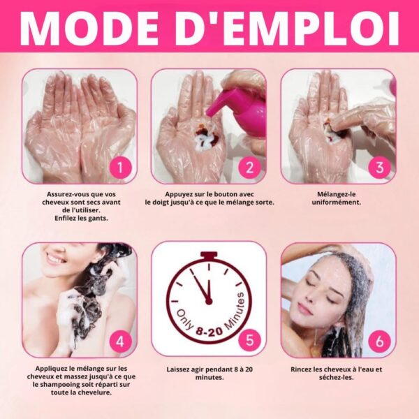 Shampooing colorant noir naturel Karseell couvre cheveux-5