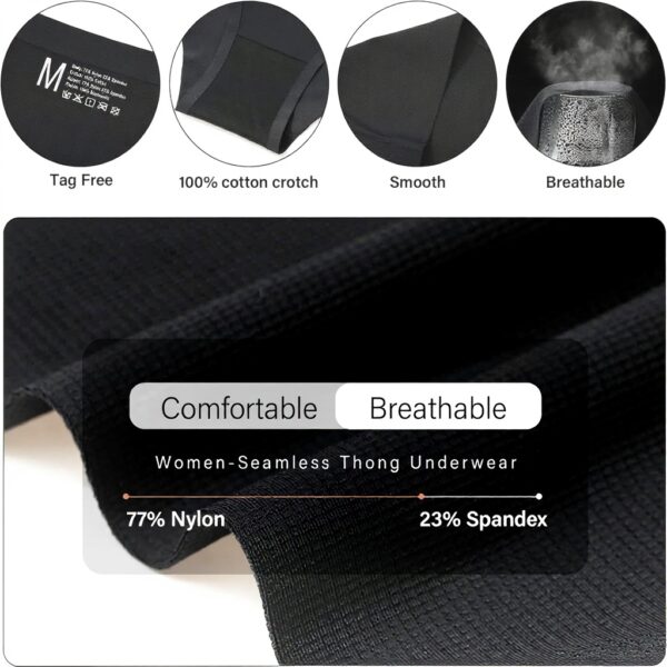 Culotte sans couture femme Levao lot 6 invisible doux