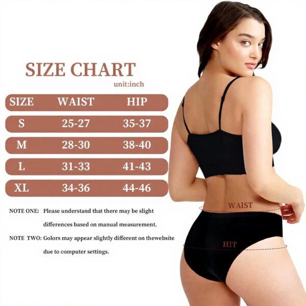 Culotte sans couture femme Levao lot 6 invisible doux