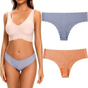 Culotte femme sans couture NiceYnn lot 2 bord vagues