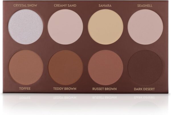Palette Contouring Luvia Cosmetics 8 couleurs poudre-2