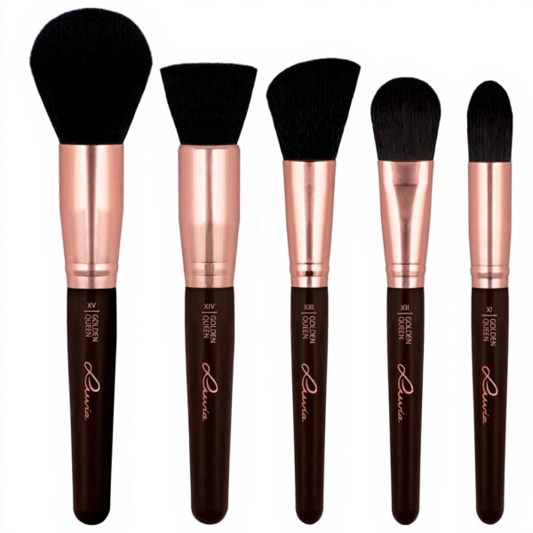 Set de pinceaux maquillage Luvia Golden Queen 15 pinceaux