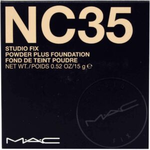 Fond de teint poudre MAC Studio Fix NC35 couvrant mat-0